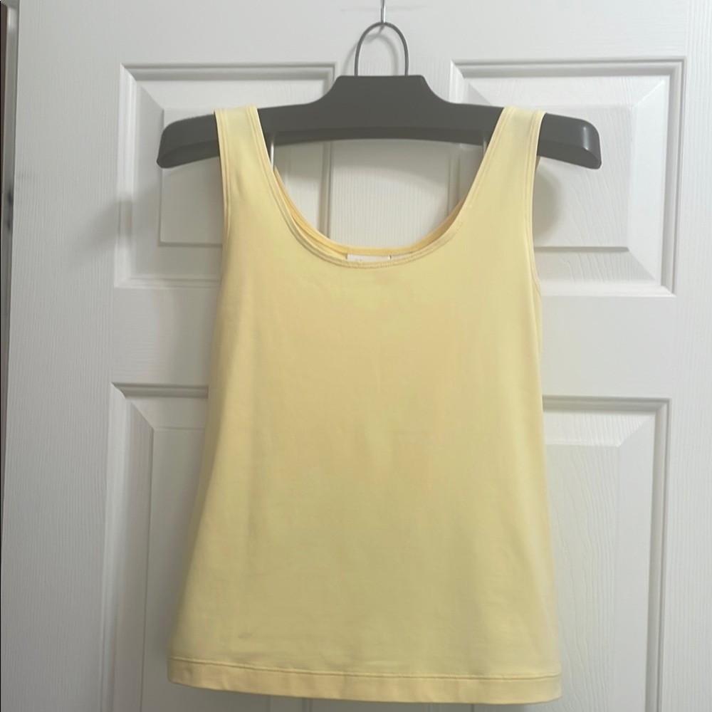 Chico’s Yellow Sleeveless Microfiber Women's Tank Top
